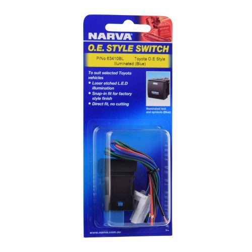 NARVA - OE STYLE TOYOTA SWITCH 12V BLUE