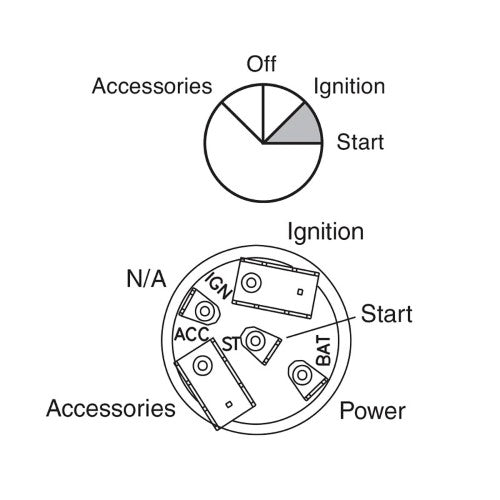 Narva - Switch Ignition 4 Position Int