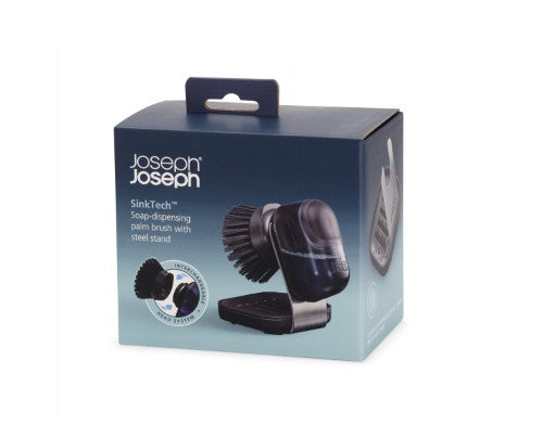 SinkTech Soap-Dispensing Palm Brush with Storage Stand - Joseph Joseph