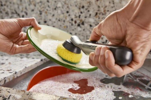 SinkTech Soap-dispensing dish brush with replacement head - Joseph Joseph