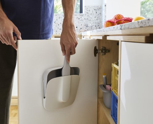 CleanTech wall-mounted dustpan & brush - Joseph Joseph
