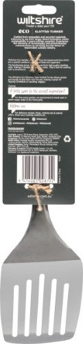 Eco Slotted Stainless Steel Turner - Pine - Wiltshire