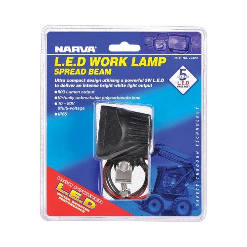 Narva - W/Lamp Led 9-80v Spread Beam 500lm