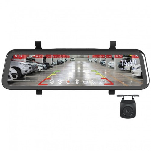 GATOR - 9IN 1080P HD HI-RES MIRROR MONITOR WITH REVERSE CAMERA