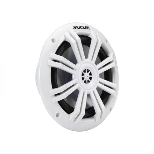 6.5IN WHITE 150W COAXIAL MARINE SPEAKER - PAIR - KICKER
