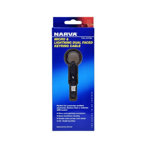 Cable Keyring Dual Micro/Lightening - Narva