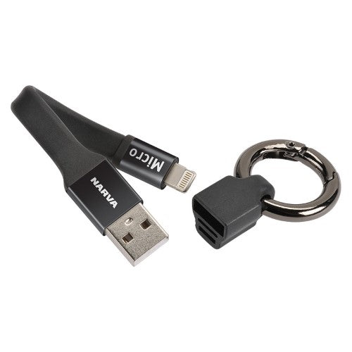 Cable Keyring Dual Micro/Lightening - Narva