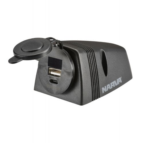 HEAVY DUTY SURFACE MOUNT DUAL USB/USB C SOCKET