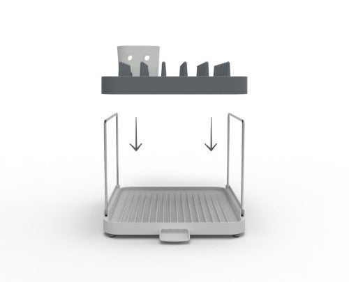 2-tier Dish Rack - Grey - Joseph Joseph Duo