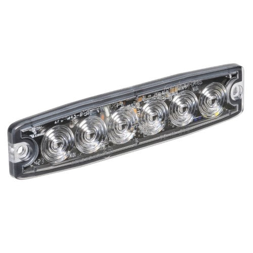 High Powered Low Profile L.E.D Warning Light (Amber) - 6 X 1 Watt L.E.Ds