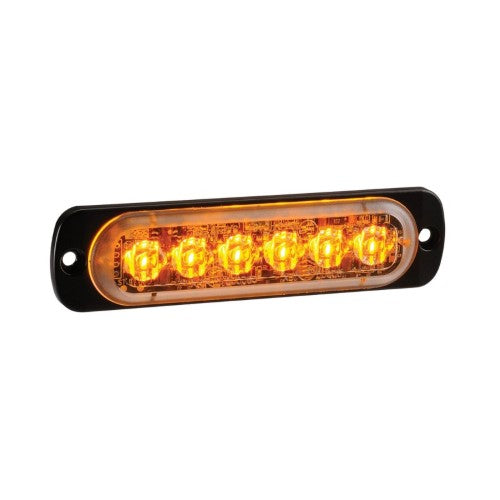 Low Profile W/Light 12/24v 6 Led Amber