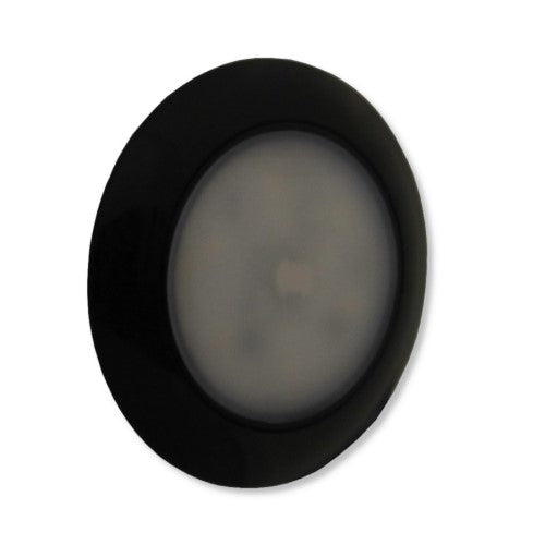 12V 75MM I/LAMP RED/WHITE BLACK HOUSING