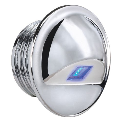 12/24v Chrome Step Light Blue - Narva