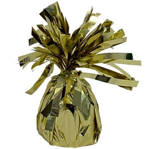 Small Foil Balloon Weight - White Gold