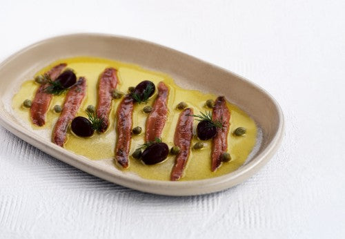 Naturals Sierra Beige Oval Plate 210x135mm - Tablekraft - Set of 6