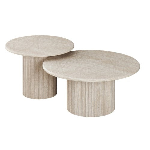 Tuscan Travertine Table Nest