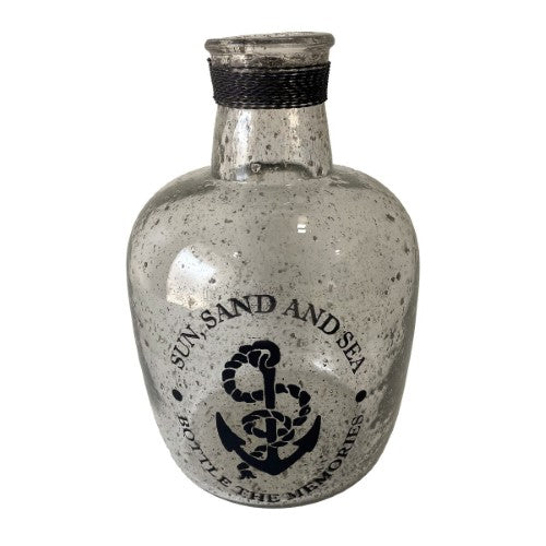 Glass Antique Naval Vase - Dust Bubble - 25cm