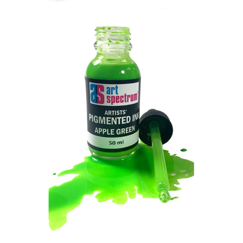 Art Spectrum Pigmented Inks 50ml APPLE GREEN