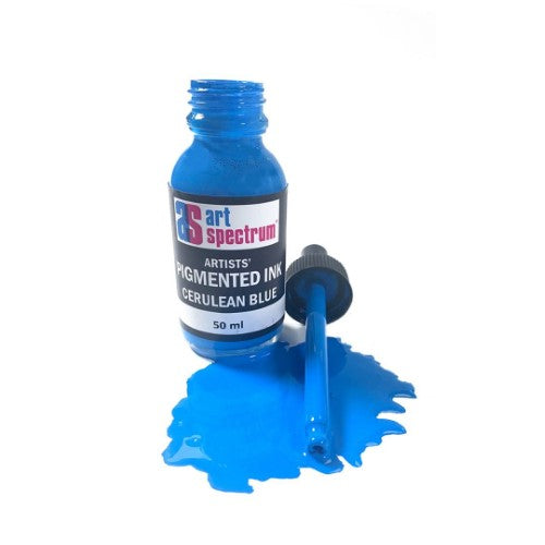 Art Spectrum Pigmented Inks 50ml CERULEAN BLUE