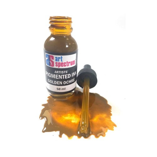 Art Spectrum Pigmented Inks 50ml GOLDEN OCHRE