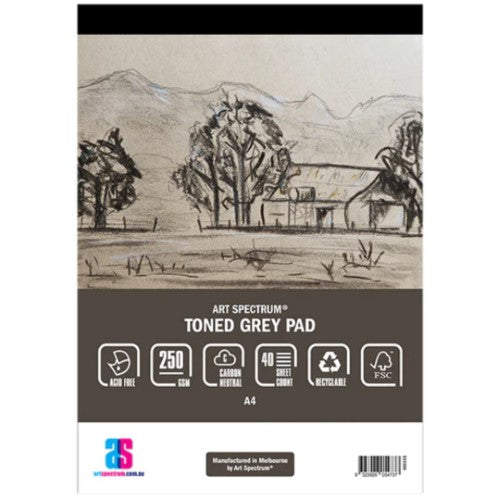 Art Spectrum Grey 250gsm 40 Sheet Toned Pads - A4