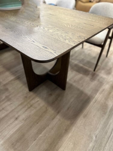 Cellini Dining Table - Ashwood Solid Base with Ashwood + Veneer Top