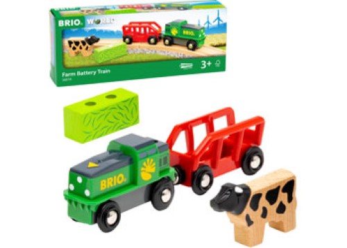 BRIO - Farm Battery Train 4 pieces