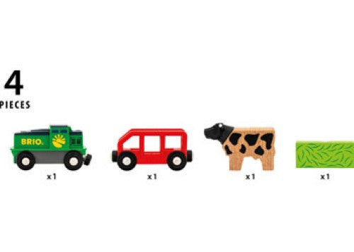 BRIO - Farm Battery Train 4 pieces