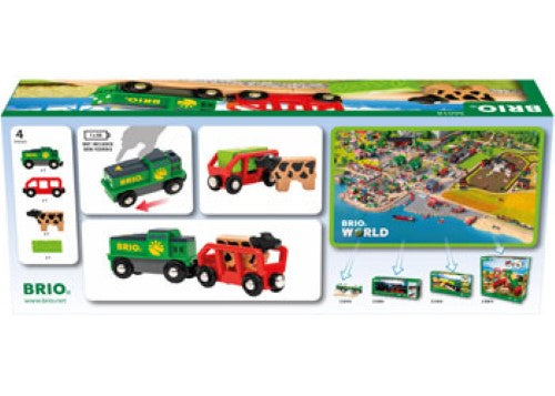 BRIO - Farm Battery Train 4 pieces