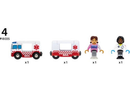 BRIO - Rescue Ambulance 4 pieces