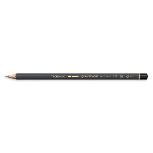 Caran d'Ache Technalo PNC 779 Water Soluble Graphite Pencils- 3B (Set of 3)