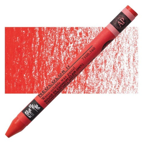 Caran d'Ache Neocolor II Aquarelle Pastel Crayons LT CADMIUM RED (HUE)