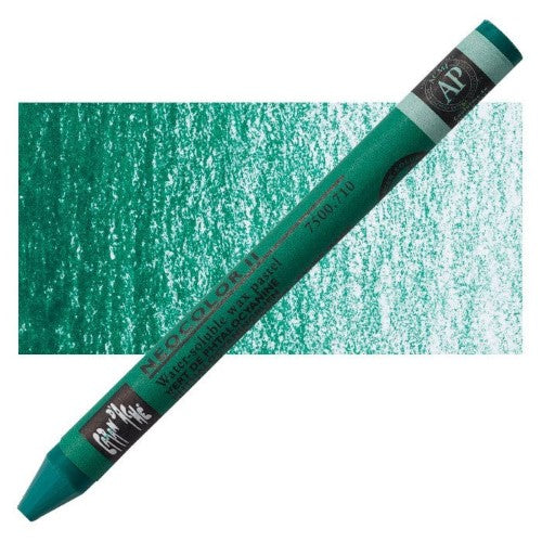 Caran d'Ache Neocolor II Aquarelle Pastel Crayons LT PHTHALO GREEN