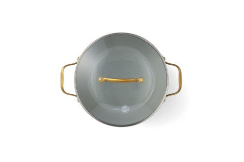 Padova Smokey Blue Covered Casserole 24cm/4.7L - GreenPan