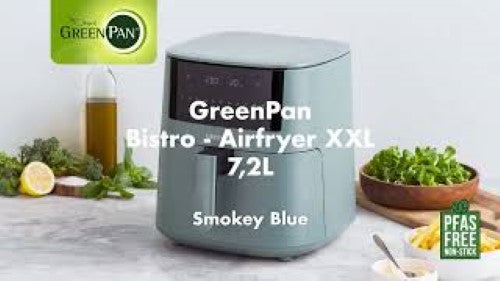 GreenPan Bistro Airfryer 1 basket 7.2L- Smokey Blue - GreenPan
