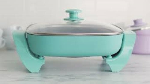 Electric Skillet- Turquoise - Greenlife