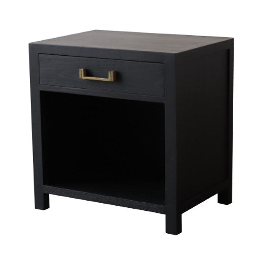 Black Elm Bedsibe Table - Elm
