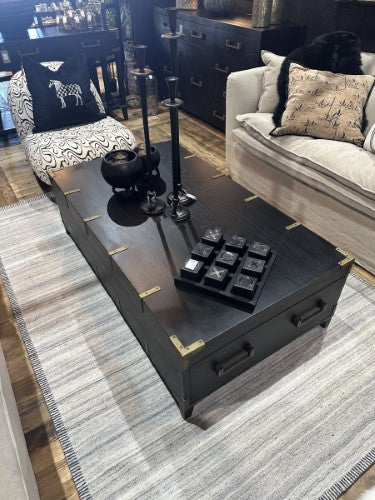 Harlequin Trunk Coffee Table - Old Pine / Metal Fittings