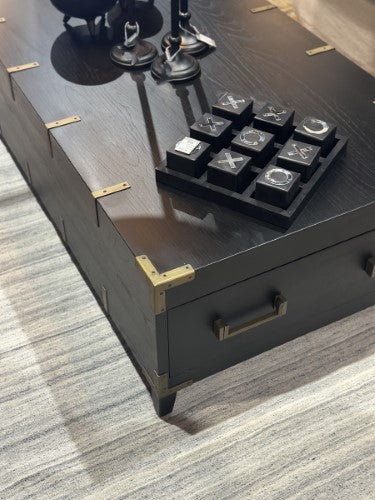 Harlequin Trunk Coffee Table - Old Pine / Metal Fittings