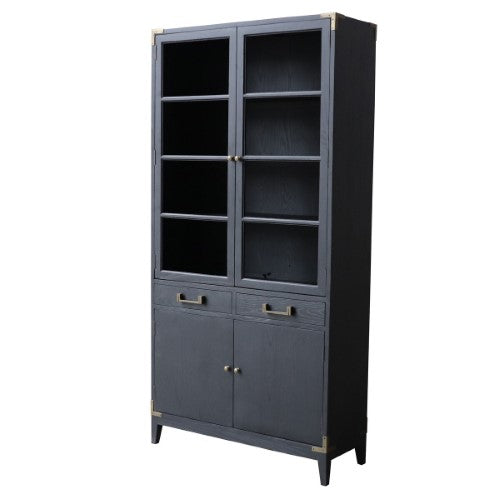 Harlequin Bookcase - Old Pine / Metal Fittings