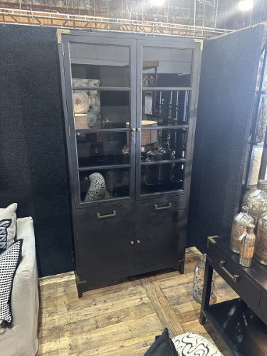 Harlequin Bookcase - Old Pine / Metal Fittings
