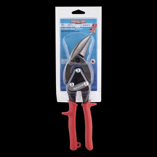 CHANNELLOCK Red Offset Aviation Snip - Left Cut