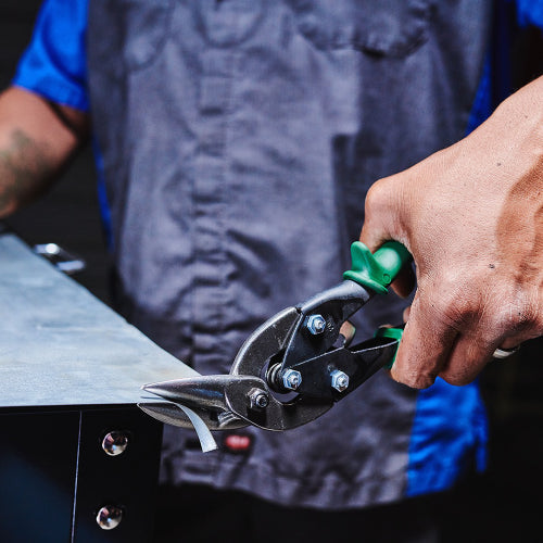 CHANNELLOCK Green Offset Aviation Snip - Right Cut