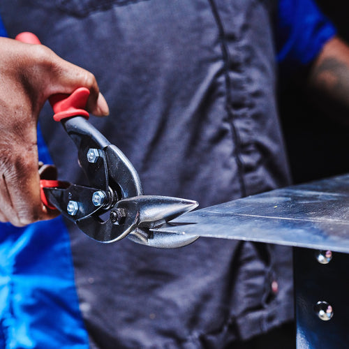 CHANNELLOCK Red Straight Aviation Snip - Left Cut