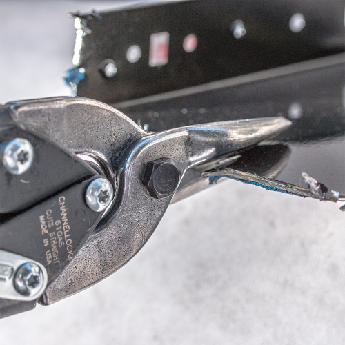 CHANNELLOCK Yellow Straight Aviation Snip - Straight Cut