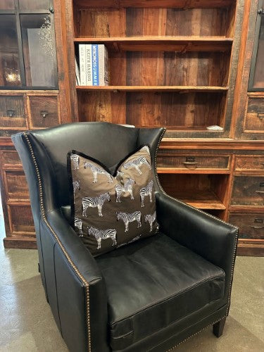 Snugg & Co. Cushion Cover - Zebra Print Cushion Cover - Green Velvet