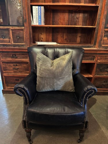 Snugg & Co. Cushion Cover - Patchwork Cushion Cover - Green Corduroy