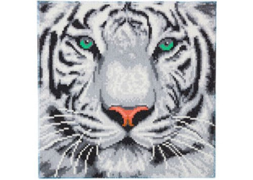 CrystalArt - White Tiger 30x30cm Kit