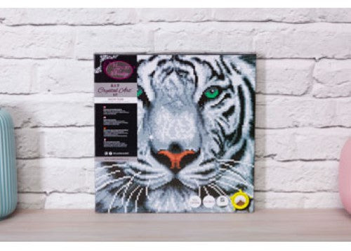 CrystalArt - White Tiger 30x30cm Kit