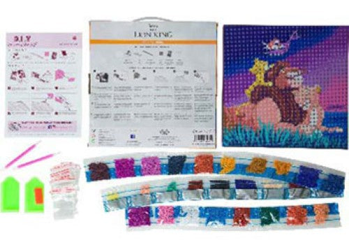 CrystalArt - Lion King Family 30x30cm Kit